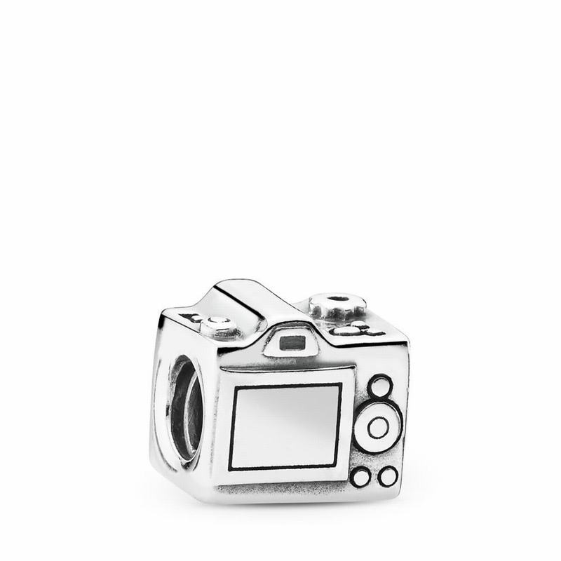 Pandora Sentimental Snapshots Charm - Sterling Silver/Enamel/Black/Cubic Zirconia - Canada | SB7585J